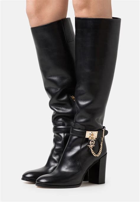 Michael Kors Hamilton Heeled Boot Black 